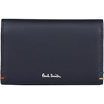 Amazon | ハイライトステッチ 2つ折り財布 ネイビー | 財布